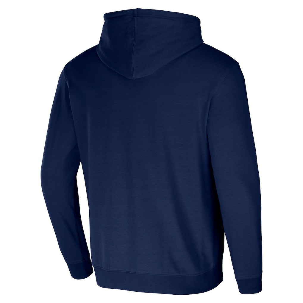 New England Patriots NFL x Darius Rucker Collection Washed Pullover Hoodie - Navy Hoodies