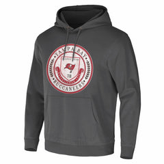 Tampa Bay Buccaneers NFL x Darius Rucker Collection Washed Pullover Hoodie - Charcoal Hoodies