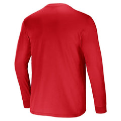 Atlanta Falcons NFL x Darius Rucker Collection Team Long Sleeve Pocket T-Shirt - Red T-shirts