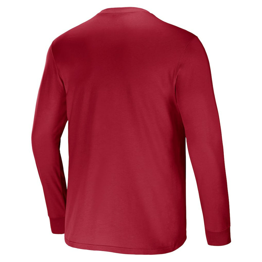 Arizona Cardinals NFL x Darius Rucker Collection Team Long Sleeve Pocket T-Shirt - Cardinal T-shirts