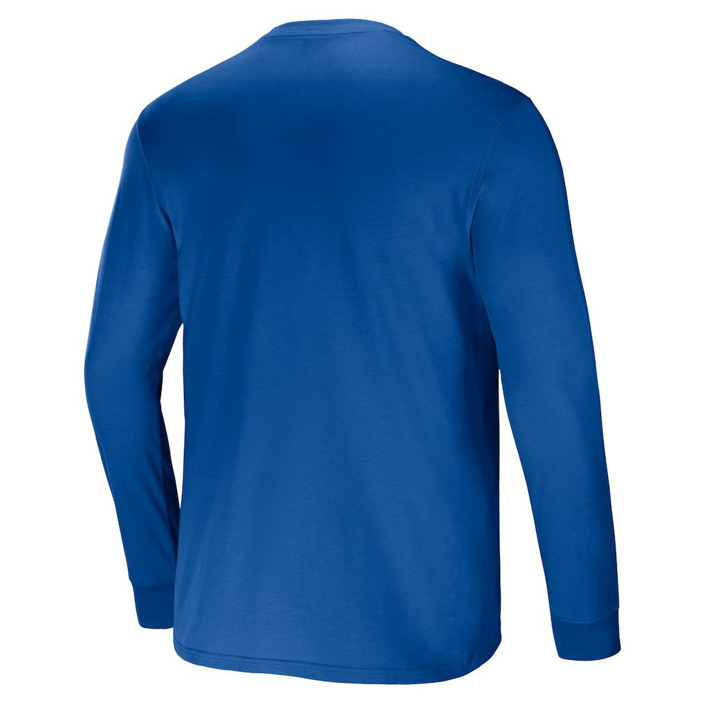Indianapolis Colts NFL x Darius Rucker Collection Team Long Sleeve Pocket T-Shirt - Blue T-shirts