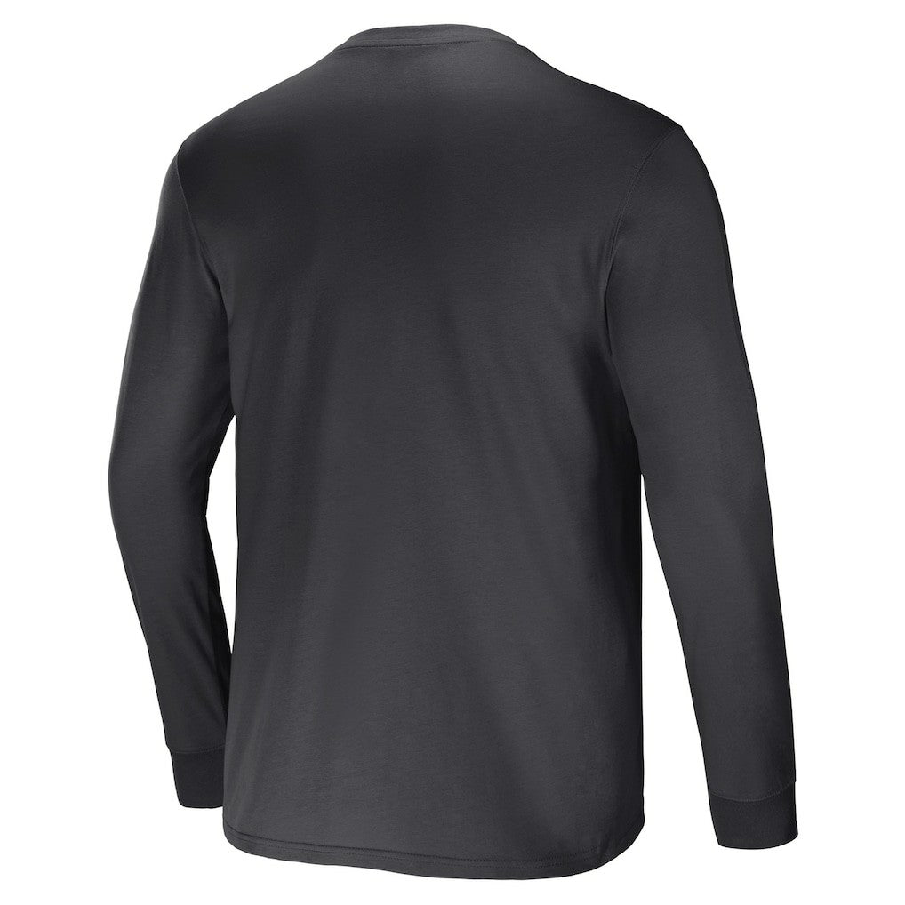 Pittsburgh Steelers NFL x Darius Rucker Collection Team Long Sleeve Pocket T-Shirt - Black T-shirts
