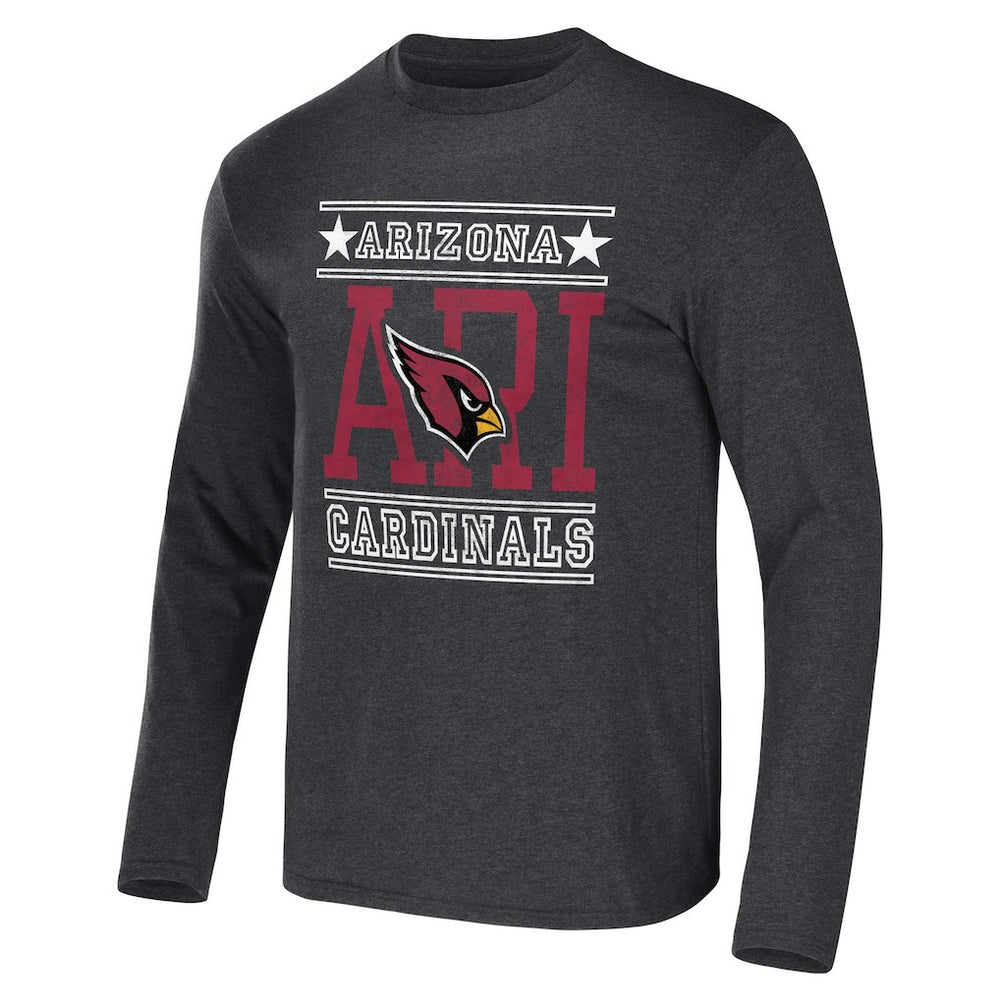 Arizona Cardinals NFL x Darius Rucker Collection Long Sleeve T-Shirt - Heathered Charcoal T-shirts