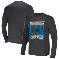 Carolina Panthers NFL x Darius Rucker Collection Long Sleeve T-Shirt - Heathered Charcoal T-shirts