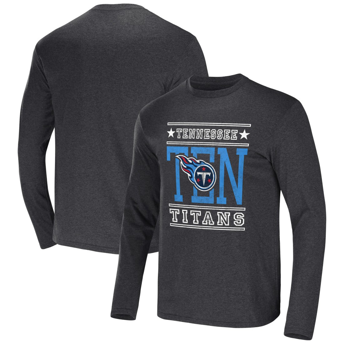 Tennessee Titans NFL x Darius Rucker Collection Long Sleeve T-Shirt - Heathered Charcoal T-shirts
