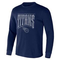 Tennessee Titans NFL x Darius Rucker Collection Long Sleeve Thermal T-Shirt - Navy T-shirts
