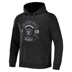 Las Vegas Raiders NFL x Darius Rucker Collection Radar Pullover Hoodie - Heather Charcoal Hoodies