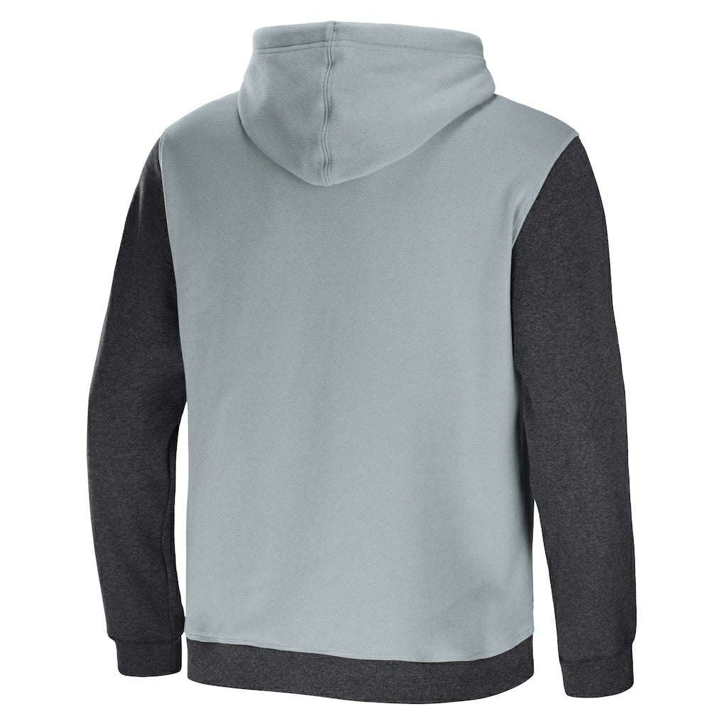 Las Vegas Raiders NFL x Darius Rucker Collection Colorblock Pullover Hoodie - Gray/Charcoal Hoodies