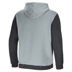 Las Vegas Raiders NFL x Darius Rucker Collection Colorblock Pullover Hoodie - Gray/Charcoal Hoodies