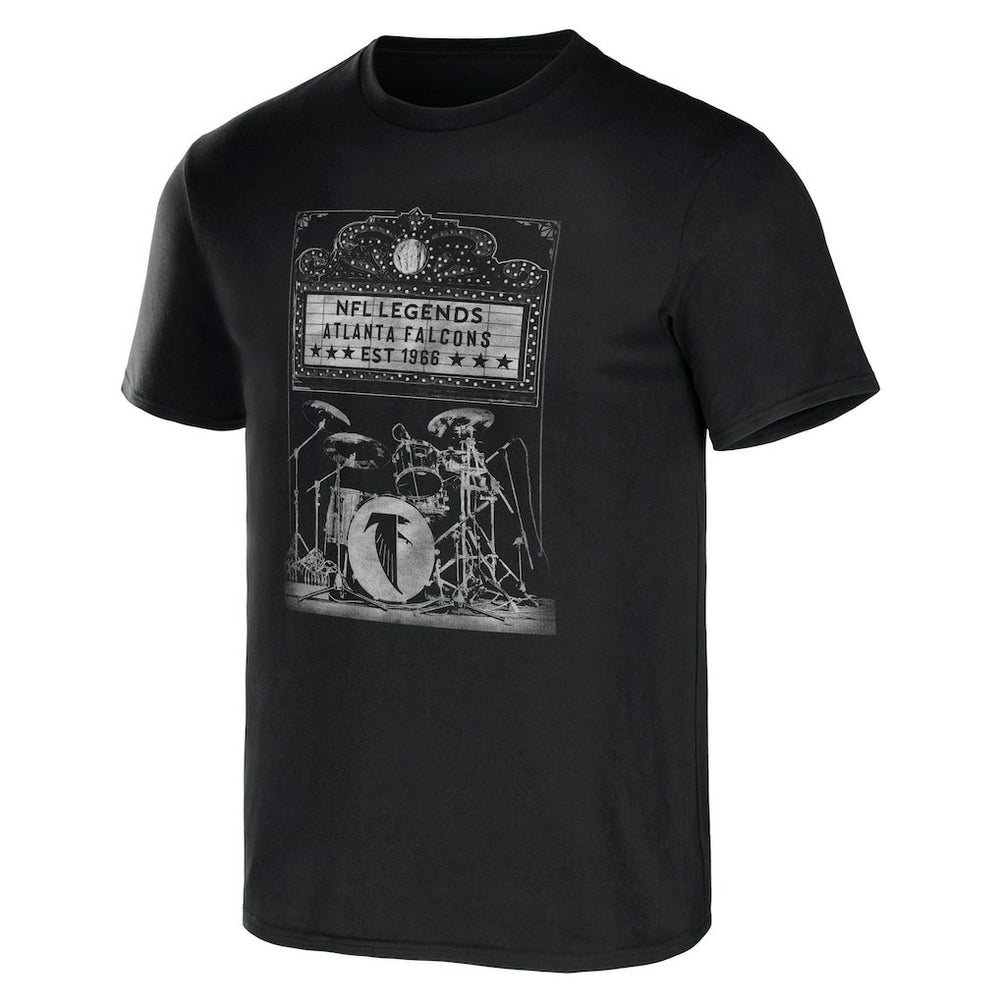 Atlanta Falcons NFL x Darius Rucker Collection Band T-Shirt - Black T-shirts