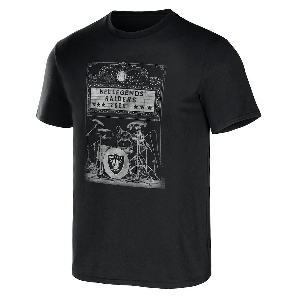 Las Vegas Raiders NFL x Darius Rucker Collection Band T-Shirt - Black T-shirts