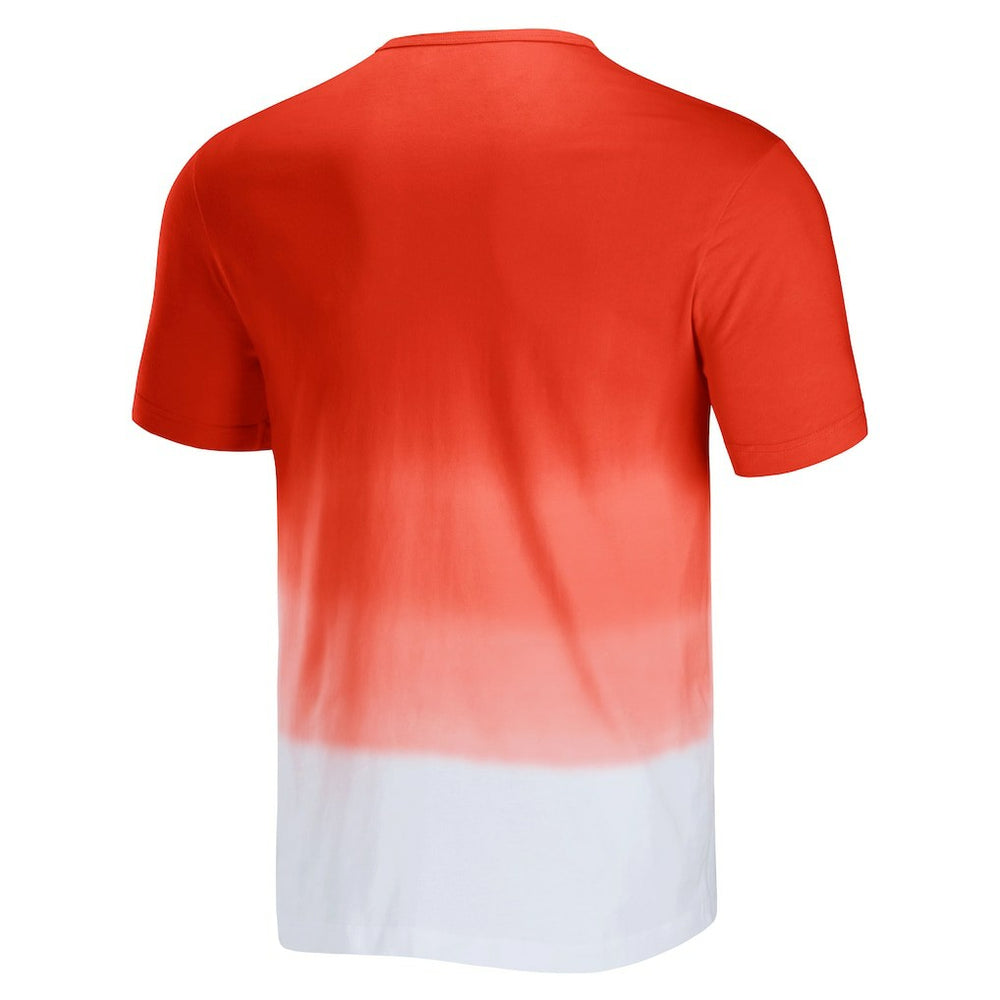 Cleveland Browns NFL x Darius Rucker Collection Dip Dye Pocket T-Shirt - Orange/White T-shirts