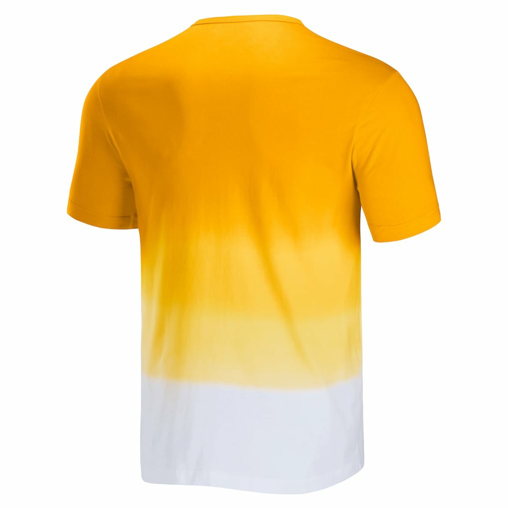 Los Angeles Rams NFL x Darius Rucker Collection Dip Dye Pocket T-Shirt - Gold/White T-shirts