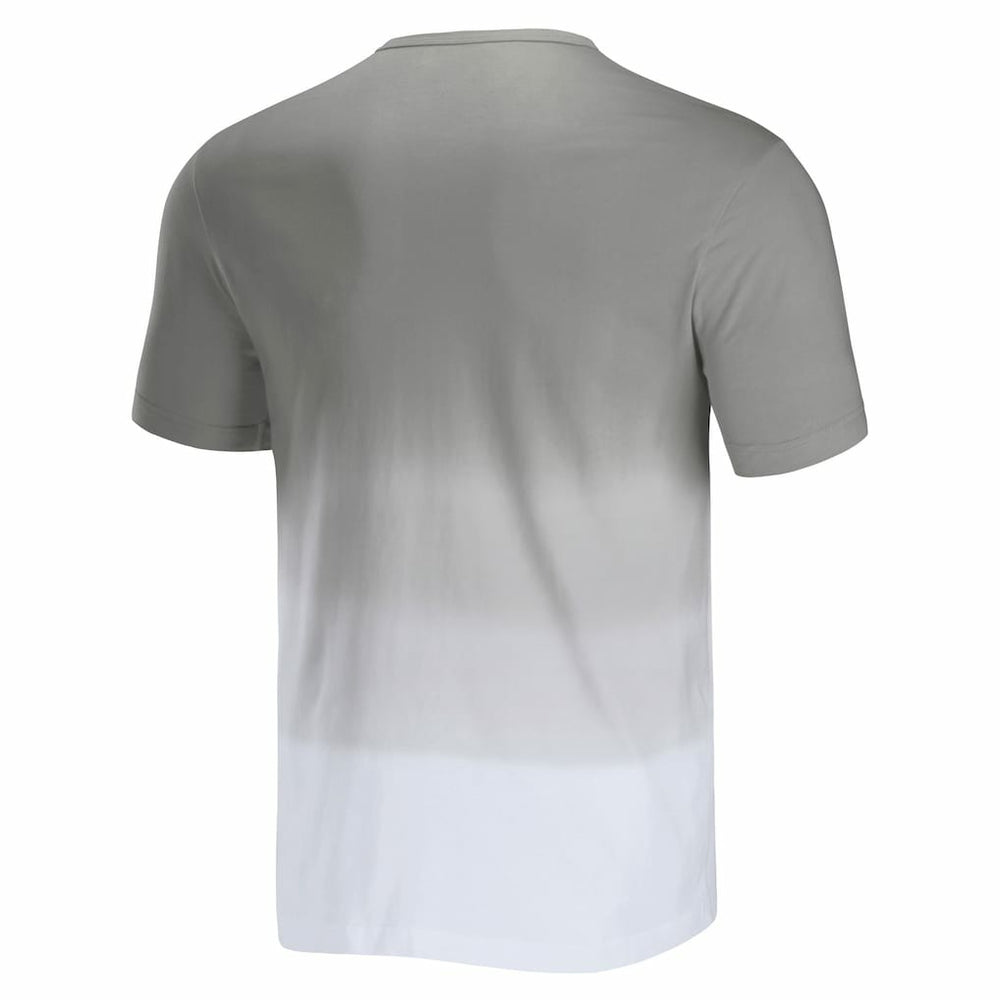 Las Vegas Raiders NFL x Darius Rucker Collection Dip Dye Pocket T-Shirt - Silver/White T-shirts