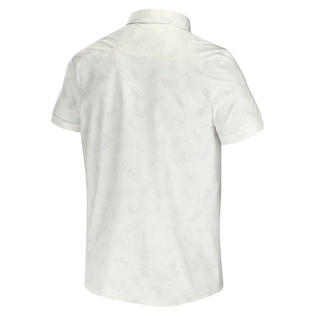 Pittsburgh Steelers NFL x Darius Rucker Collection Woven Button-Up T-Shirt - White T-shirts