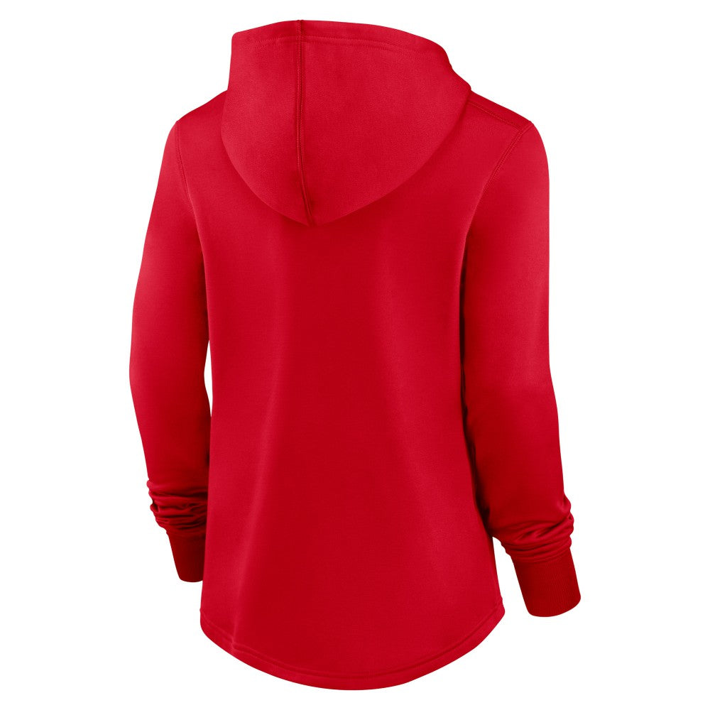 Miami Marlins Nike Women's City Connect Pregame Performance Pullover Hoodie - Red Hoodies
