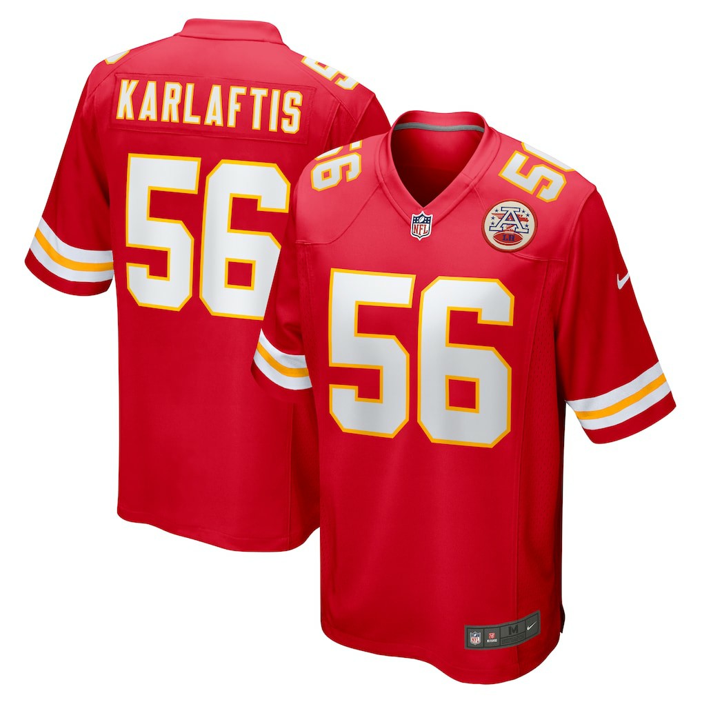 George Karlaftis Kansas City Chiefs Player Game Jersey - Red Jerseys