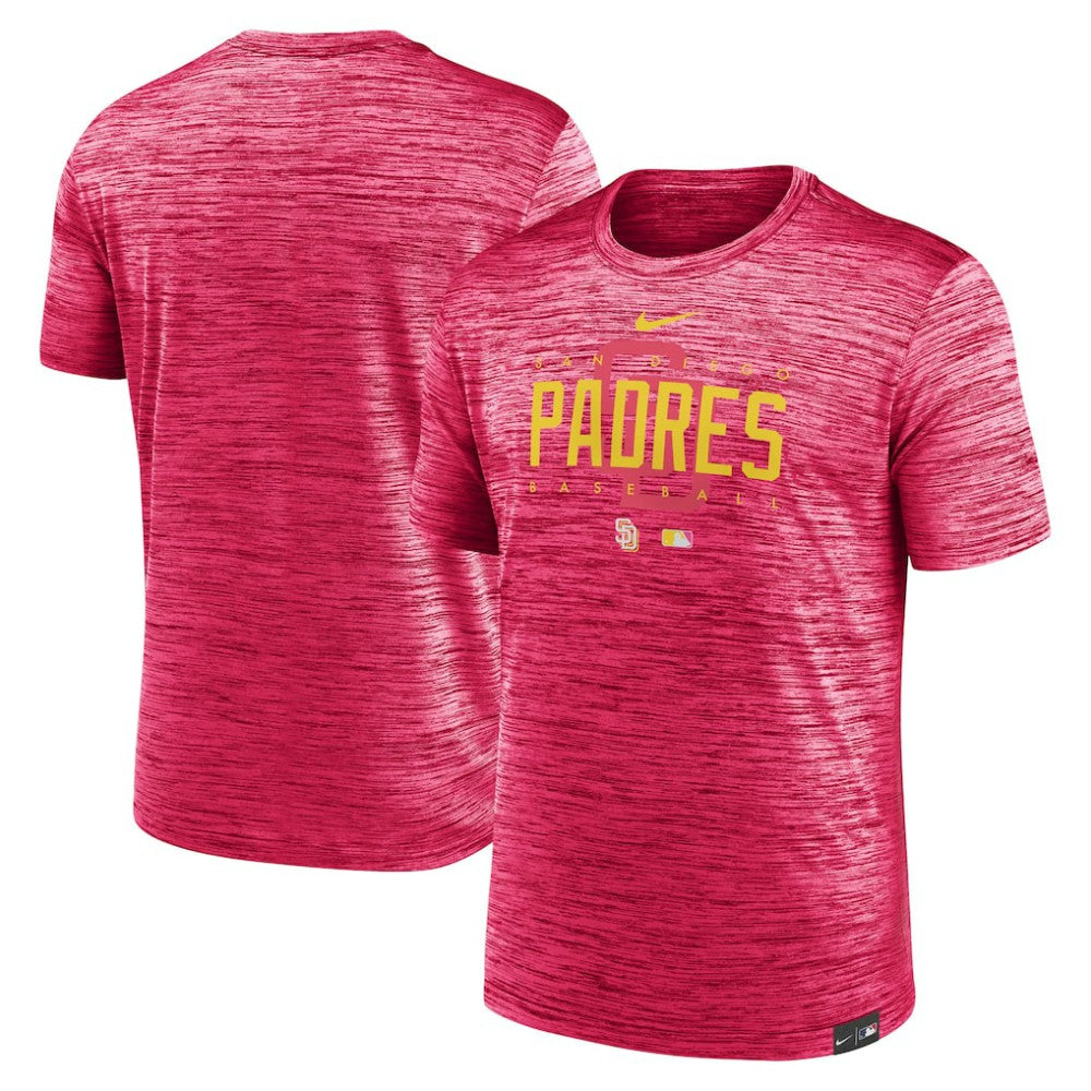 San Diego Padres Nike City Connect Velocity Practice Performance T-Shirt - Pink T-shirts