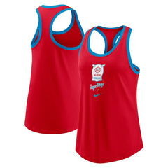 Miami Marlins Nike Women's City Connect Tri-Blend Tank Top - Red Tanks