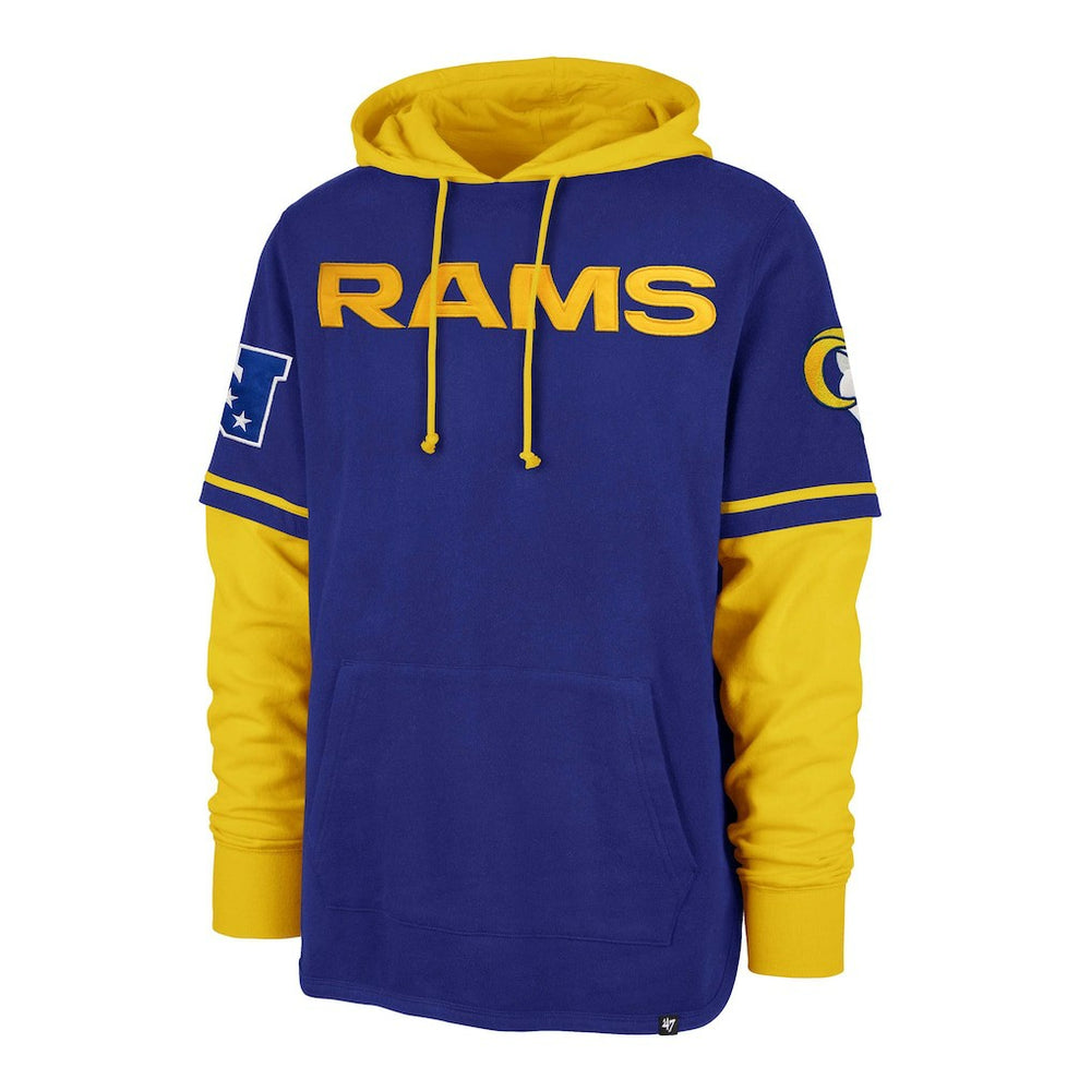 Los Angeles Rams '47 Shortstop Pullover Hoodie - Royal Hoodies