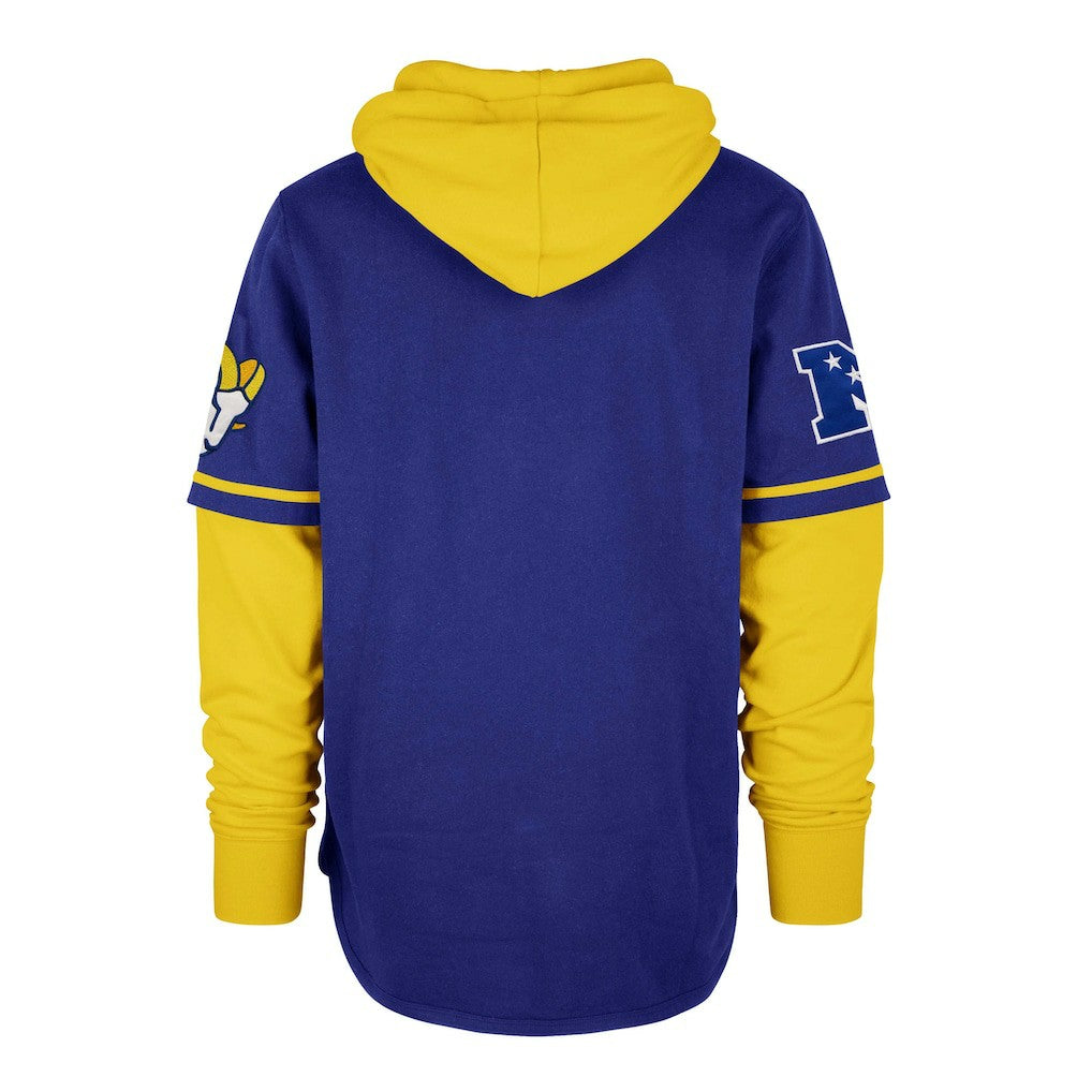 Los Angeles Rams '47 Shortstop Pullover Hoodie - Royal Hoodies