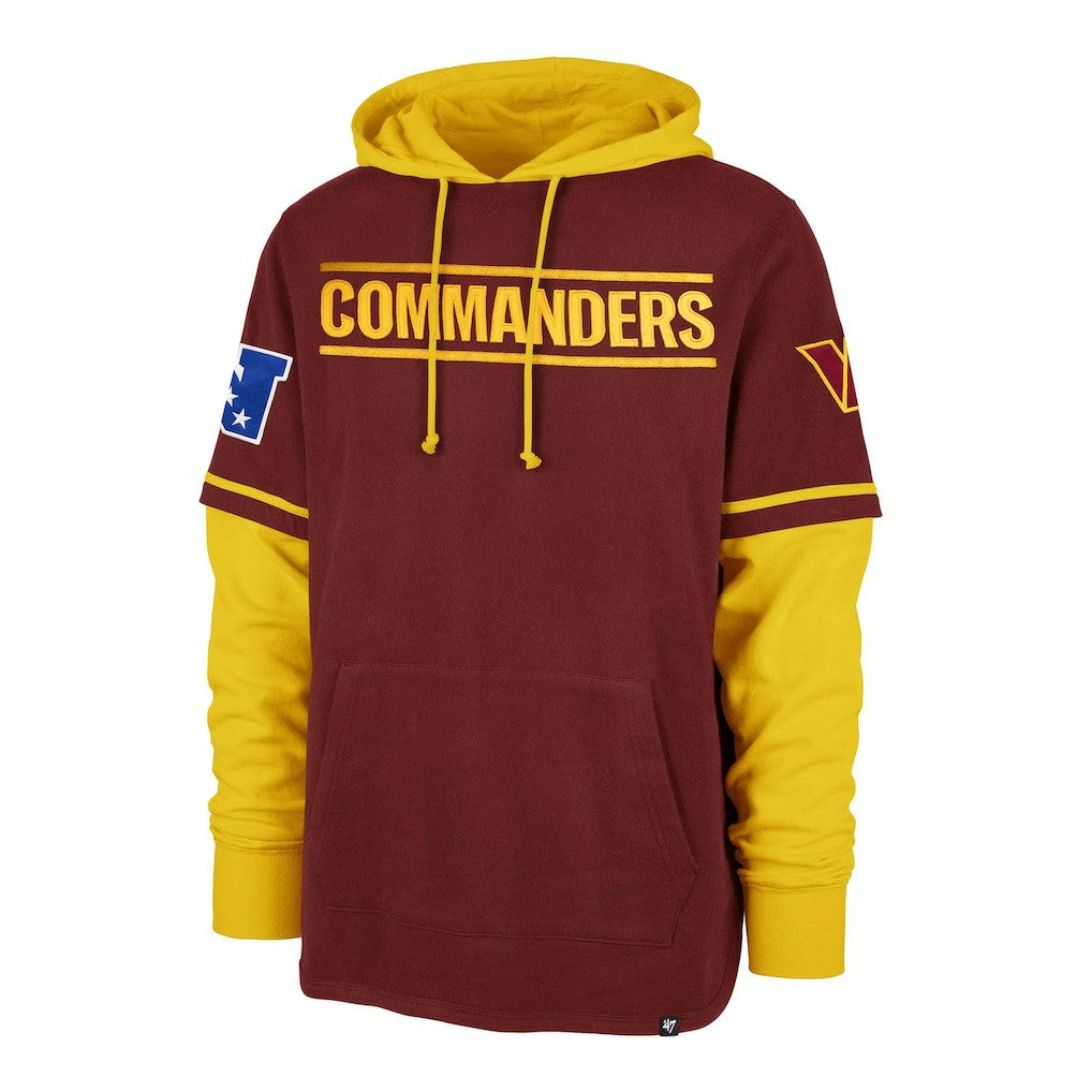 Washington Commanders '47 Shortstop Pullover Hoodie - Burgundy Hoodies