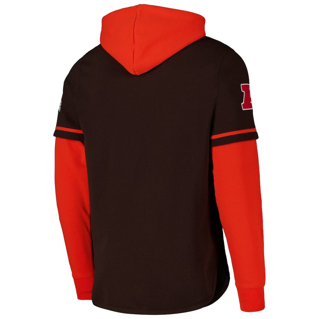 Cleveland Browns '47 Shortstop Pullover Hoodie - Brown Hoodies