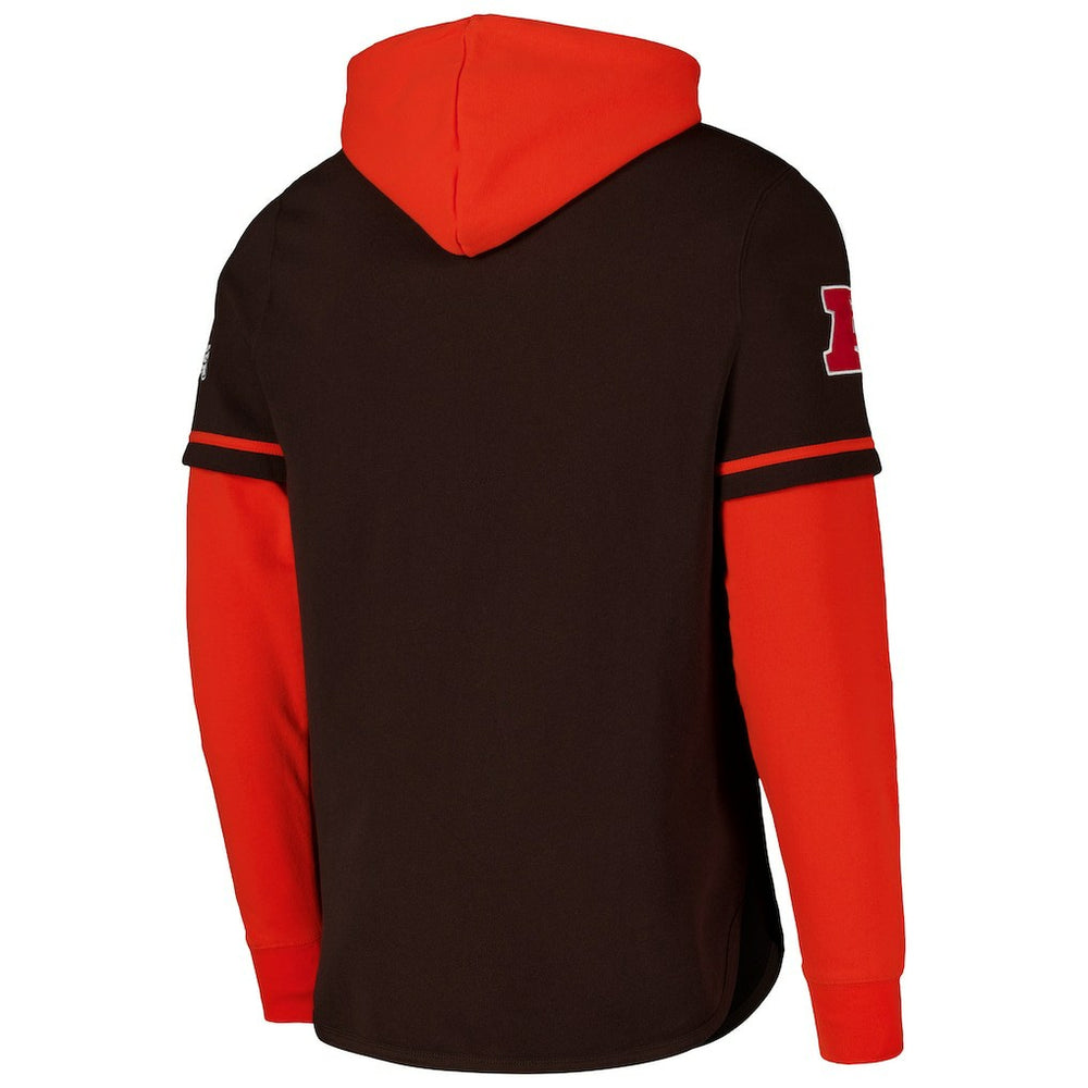 Cleveland Browns '47 Shortstop Pullover Hoodie - Brown Hoodies