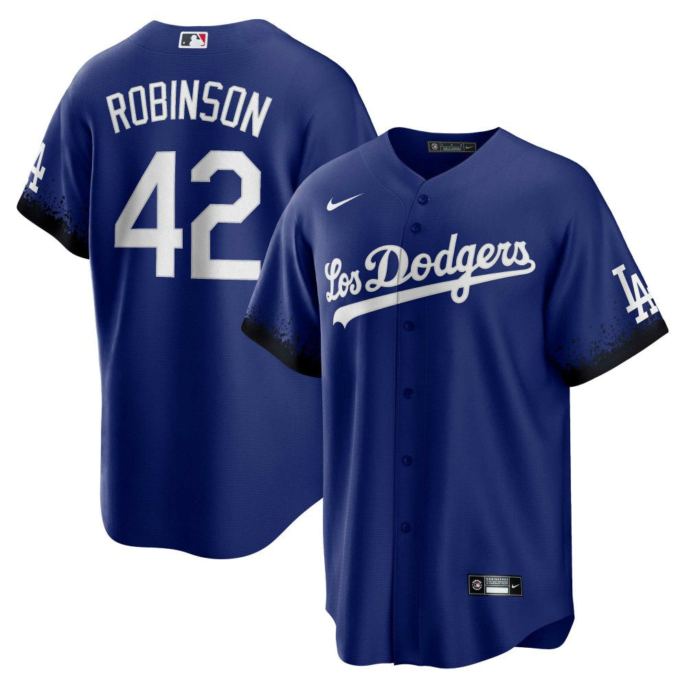Jackie Robinson Los Angeles Dodgers Nike City Connect Replica Player Jersey - Royal Jerseys
