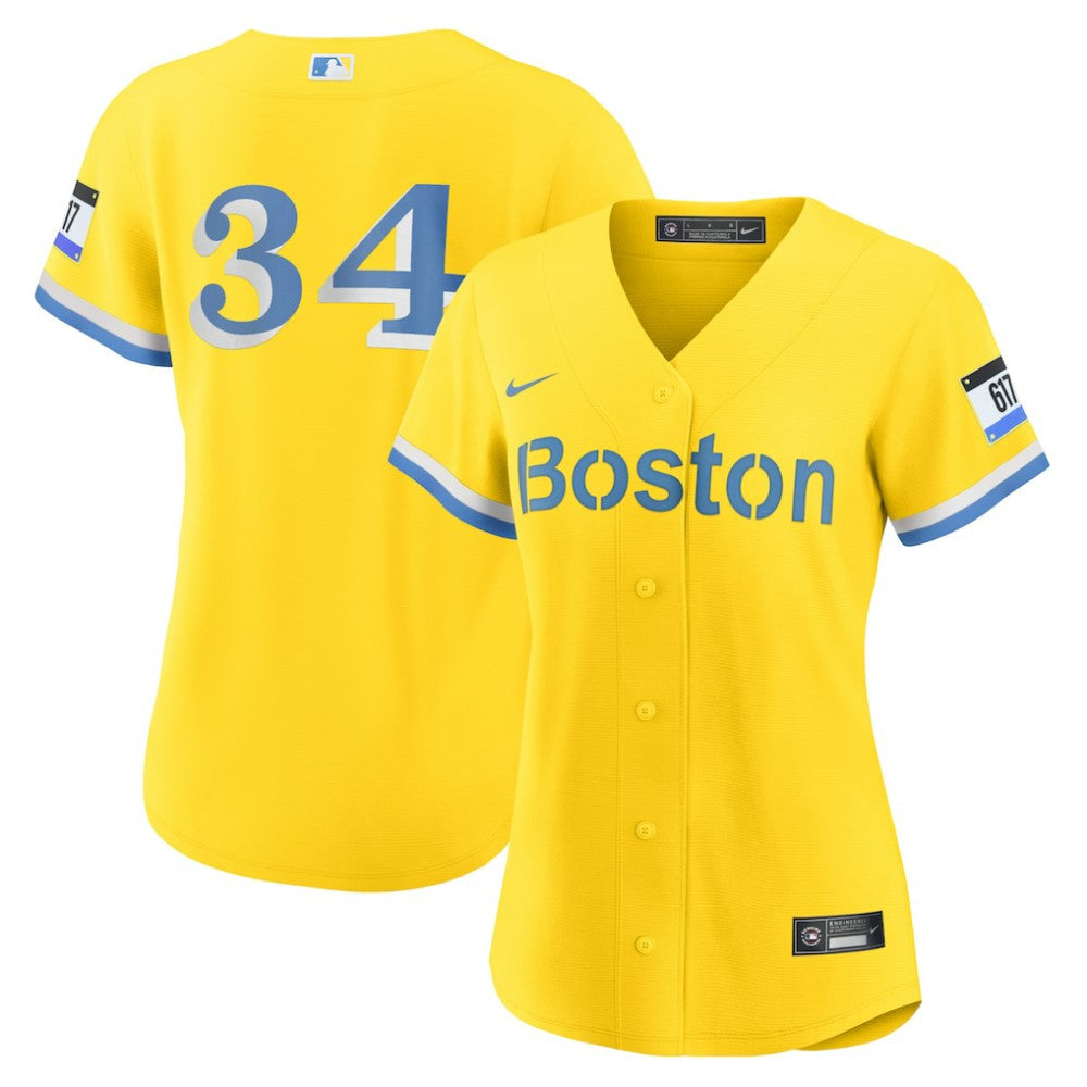 David Ortiz Boston Red Sox Nike Women's City Connect Replica Player Jersey - Gold Jerseys
