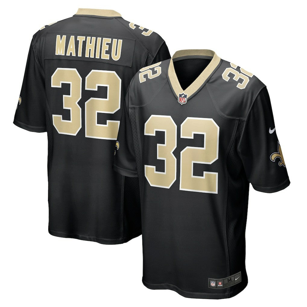 Tyrann Mathieu New Orleans Saints Game Jersey - Black Jerseys