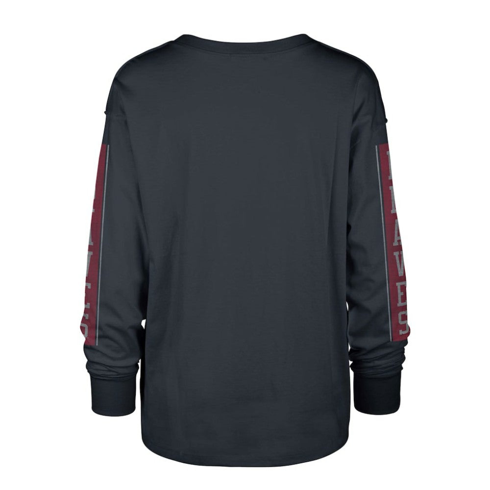 Atlanta Braves '47 Women's Statement Long Sleeve T-Shirt - Navy T-shirts