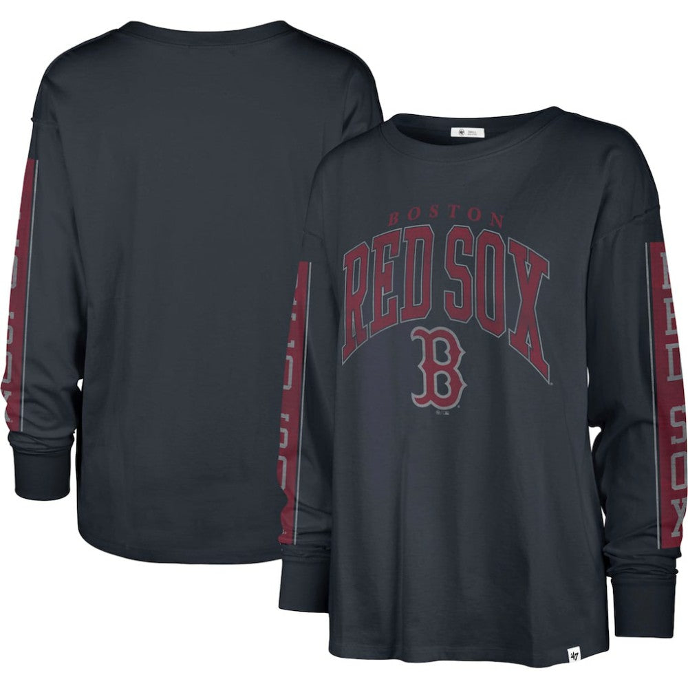 Boston Red Sox '47 Women's Statement Long Sleeve T-Shirt - Navy T-shirts