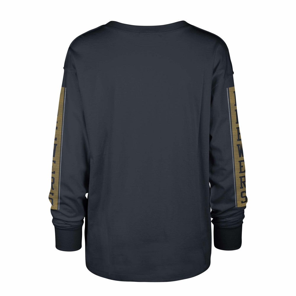 Milwaukee Brewers '47 Women's Statement Long Sleeve T-Shirt - Navy T-shirts
