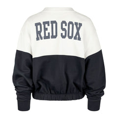 Boston Red Sox '47 Women's Take Two Bonita Pullover Sweatshirt - White/Navy Pullover