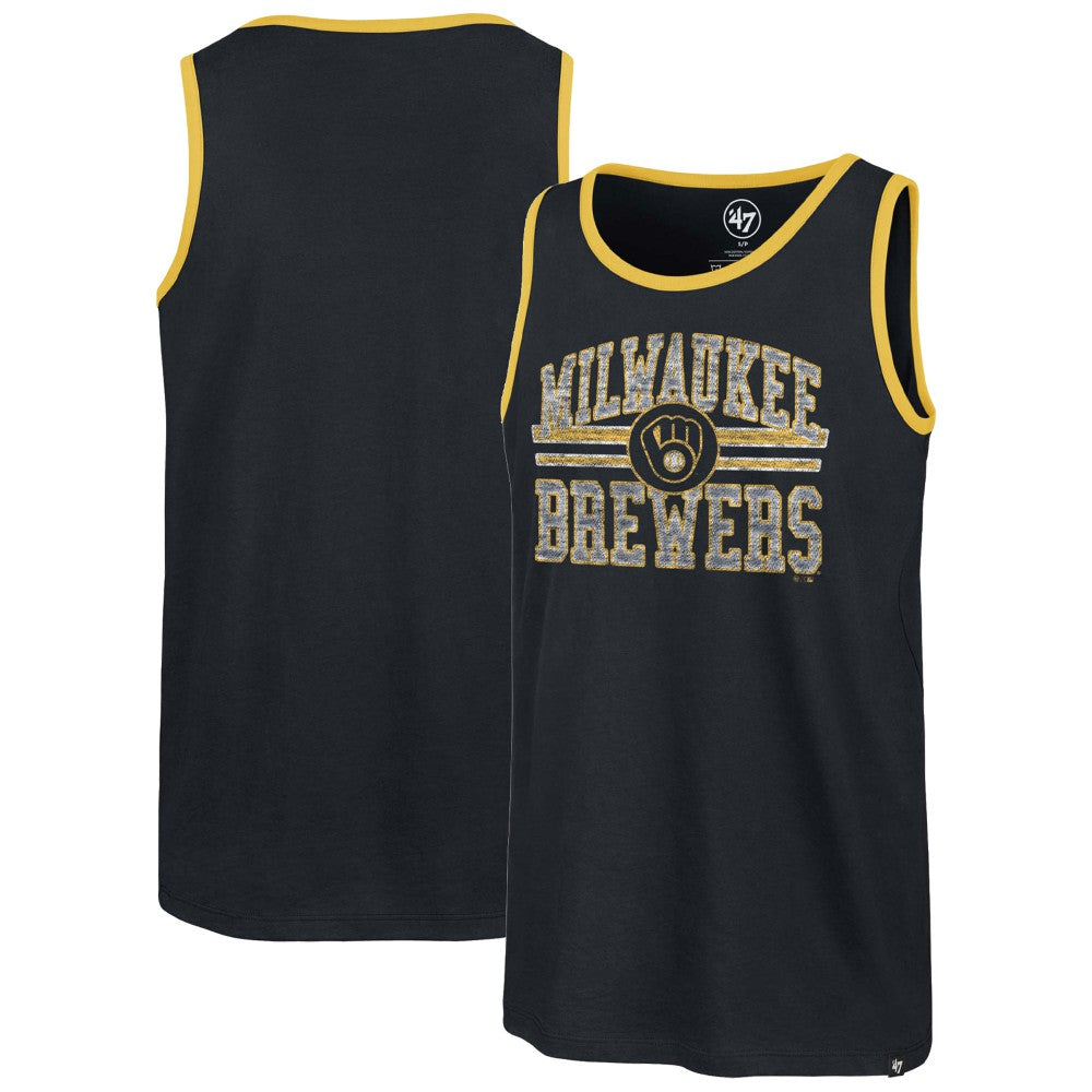 Milwaukee Brewers '47 Winger Franklin Tank Top - Navy Tanks