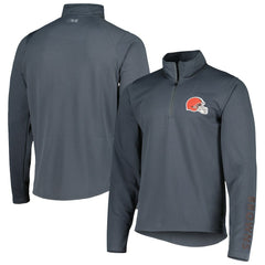 Cleveland Browns MSX by Michael Strahan Half-Zip Pullover - Charcoal Pullover