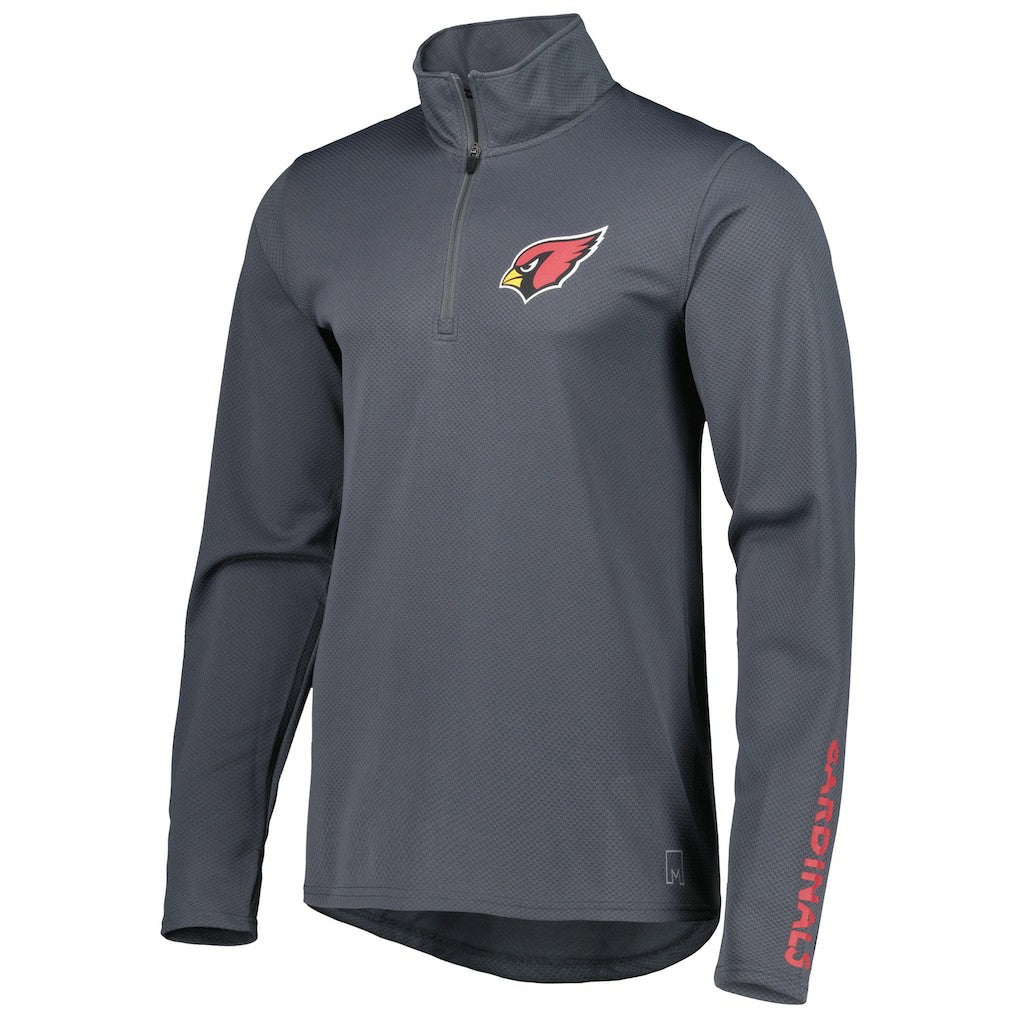 Arizona Cardinals MSX by Michael Strahan Half-Zip Pullover - Charcoal Pullover