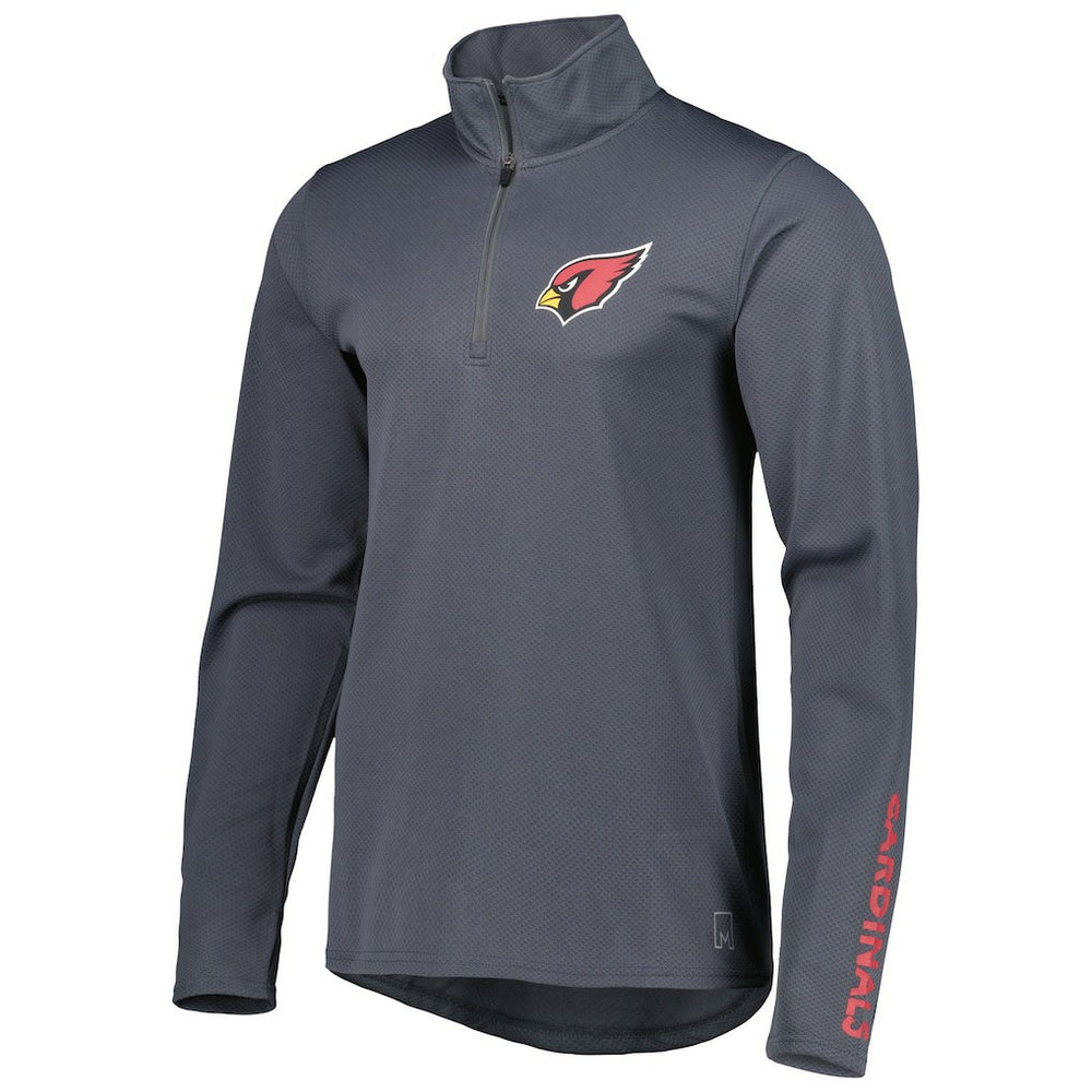 Arizona Cardinals MSX by Michael Strahan Half-Zip Pullover - Charcoal Pullover
