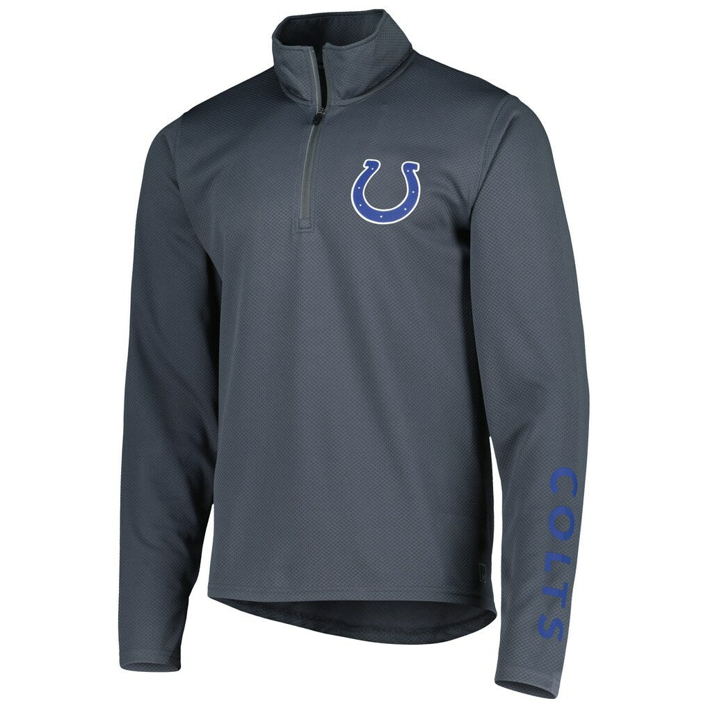 Indianapolis Colts MSX by Michael Strahan Half-Zip Pullover - Charcoal Pullover