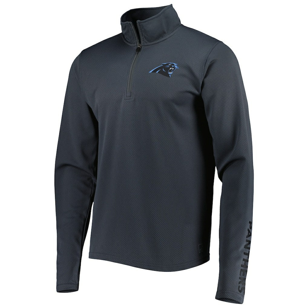 Carolina Panthers MSX by Michael Strahan Half-Zip Pullover - Charcoal Pullover