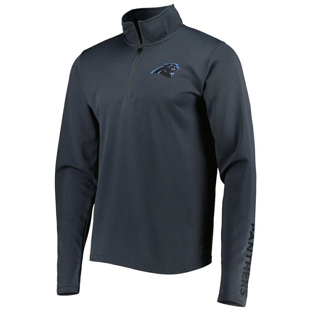 Carolina Panthers MSX by Michael Strahan Half-Zip Pullover - Charcoal Pullover
