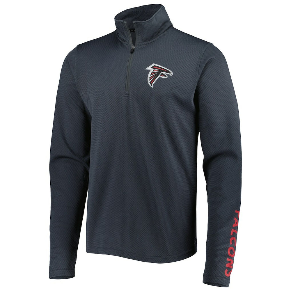 Atlanta Falcons MSX by Michael Strahan Half-Zip Pullover - Charcoal Pullover