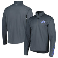Detroit Lions MSX by Michael Strahan Half-Zip Pullover - Charcoal Pullover
