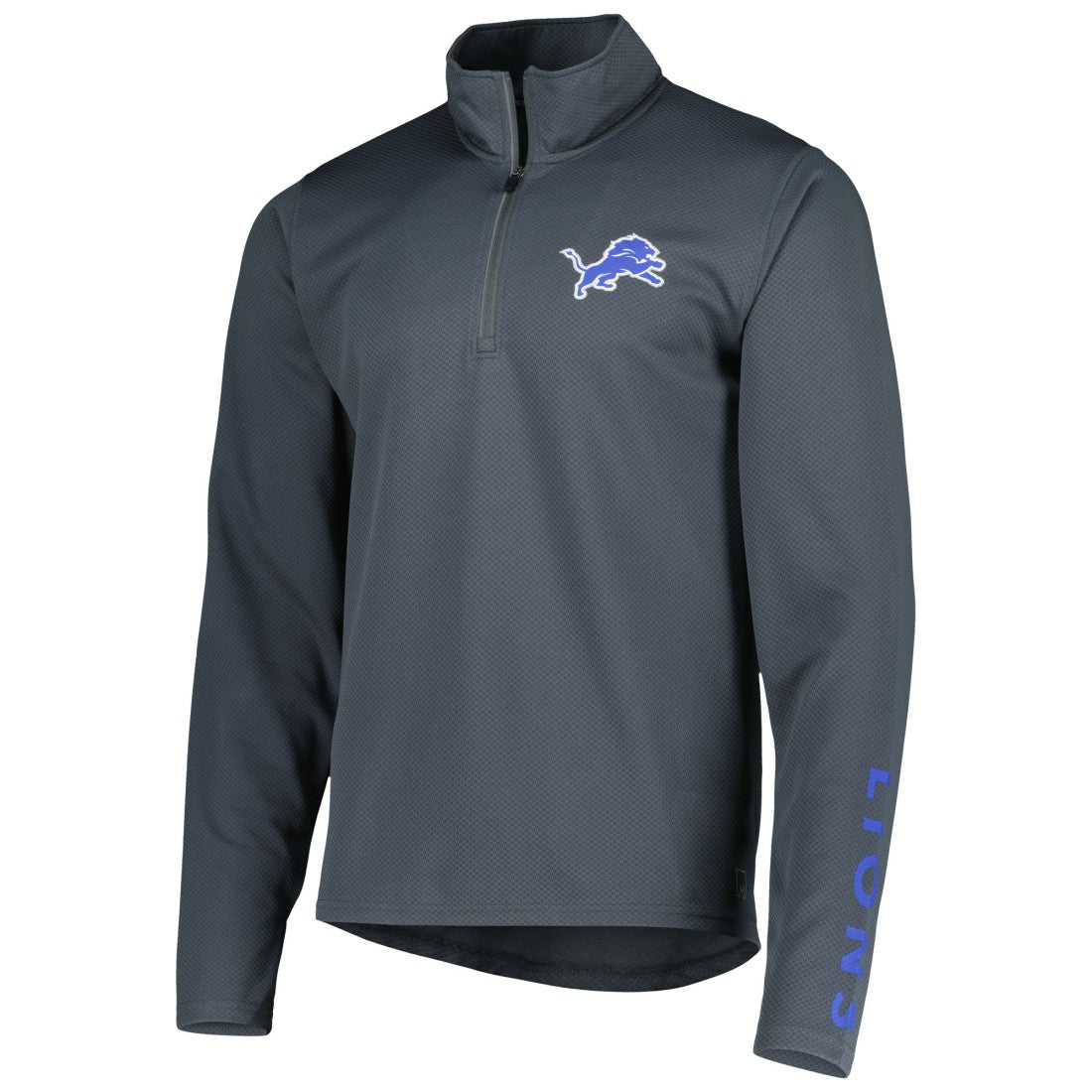 Detroit Lions MSX by Michael Strahan Half-Zip Pullover - Charcoal Pullover