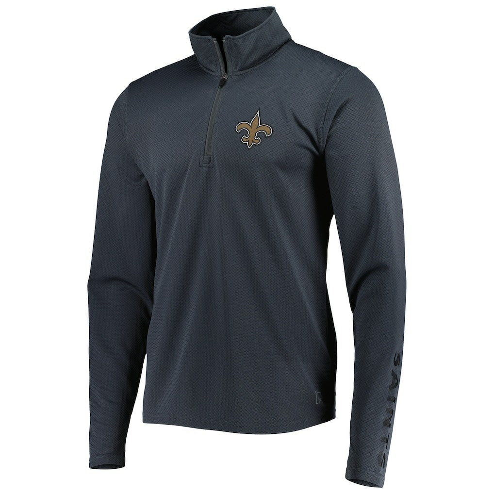 New Orleans Saints MSX by Michael Strahan Half-Zip Pullover - Charcoal Pullover