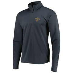 New Orleans Saints MSX by Michael Strahan Half-Zip Pullover - Charcoal Pullover