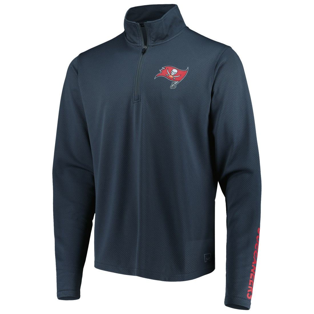 Tampa Bay Buccaneers MSX by Michael Strahan Half-Zip Pullover - Charcoal Pullover
