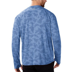 New York Giants MSX by Michael Strahan Performance Camo Long Sleeve T-Shirt - Royal T-shirts
