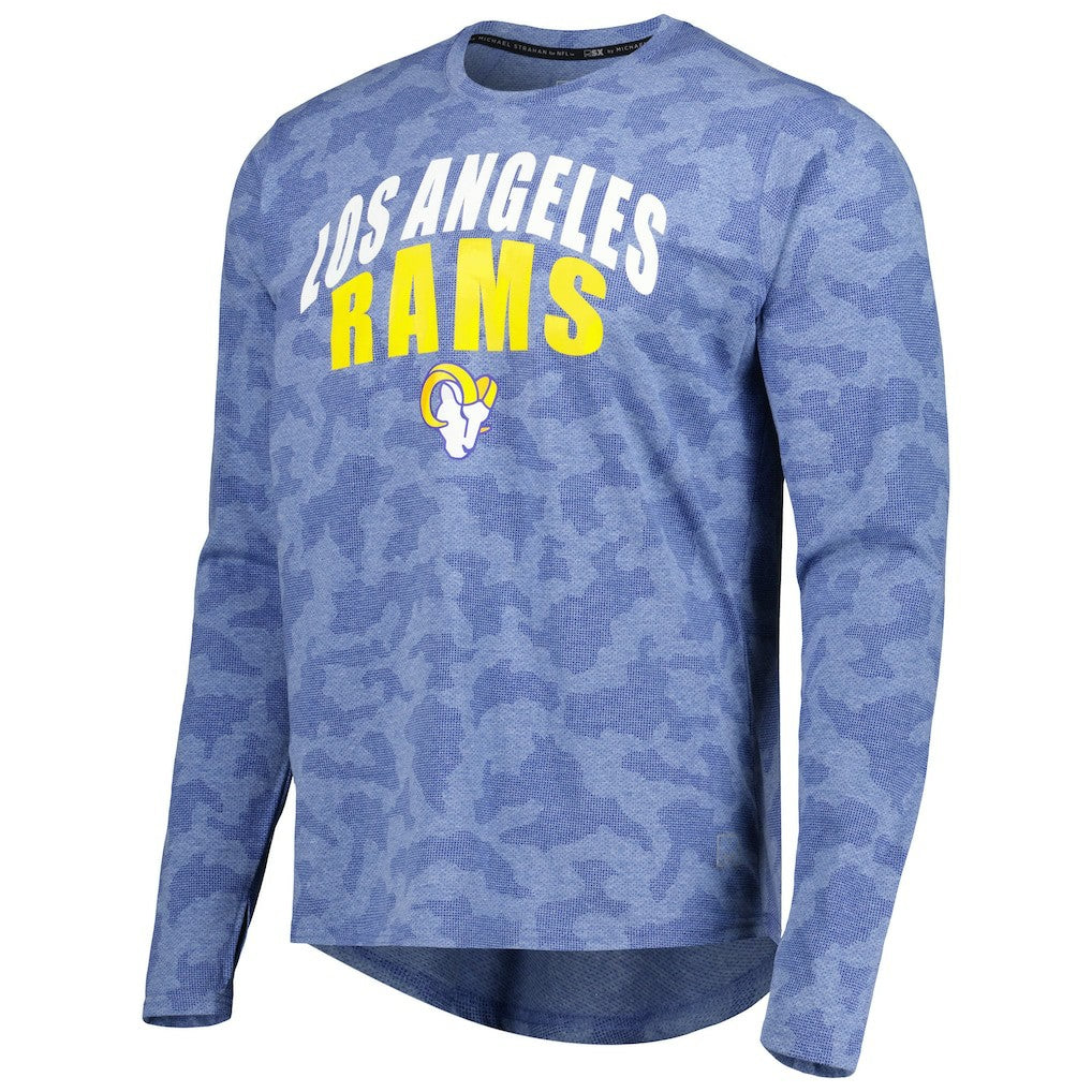 Los Angeles Rams MSX by Michael Strahan Performance Camo Long Sleeve T-Shirt - Royal T-shirts